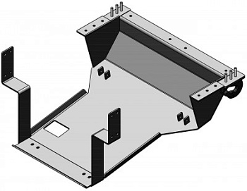 406.03.00.00.00 Защита двигателя FAW 6х4 с крюками